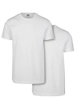 Základné tričko 2-balenie Biela/Biela