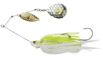 Savage gear blyskáč da bush spinnerbait sinking yellow white silver - 21 cm 55 g