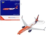 Boeing 737-800 Commercial Aircraft "Sun Country Airlines" Orange and Blue with White 1/400 Diecast Model Airplane by GeminiJets