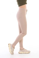 BİKELİFE női bézs Lycra leggings nadrág