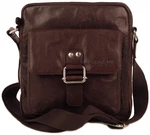 SEGALI Pánská kožená crossbody taška 3289 Brown