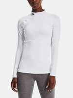 Dámské tričko Under Armour ColdGear Authentics Mockneck-WHT XS