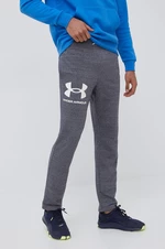 Tepláky Under Armour 1361644 pánské, šedá barva, hladké