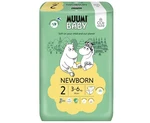 MUUMI Baby 2 Newborn 3-6 kg (58 ks), eko plienky