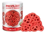 MIXIT preclíky Jogurtová čokoláda s jahodami 250 g