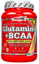 AMIX L-Glutamine + BCAA powder, pomaranč 1000 g