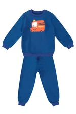 Denokids Firefighter Baby Boy Navy Blue Tracksuit Set