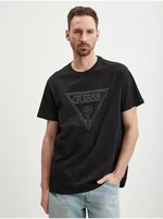 Black Men's T-Shirt Guess Moisey - Men