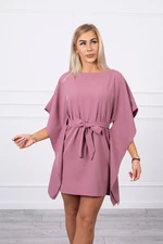 Batwings Oversize dress dark pink