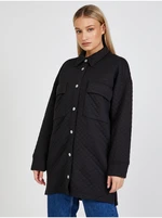 Black Ladies Quilted Light Shirt Jacket JDY Ruth - Ladies