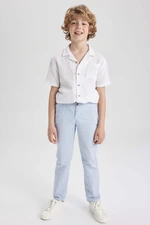 DEFACTO Boys Regular Fit Linen Look Trousers