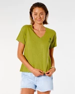 T-Shirt Rip Curl SWC V NECK TEE Green Olive