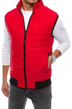 Men's quilted red vest Dstreet