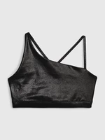 Black Women's Metallic Sports Bra GAP