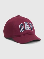 Burgundy children's cap with GAP logo