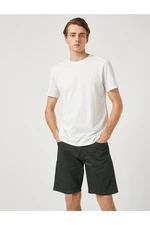 Koton Basic T-shirt. Slim Fit Crew Neck Short Sleeved Cotton.