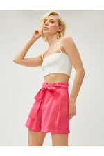 Koton Modal Comfy Shorts With Belt Waist