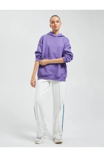 Koton Oversize Sweatshirt Hooded Raising Kangaroo Pocket Ribbed