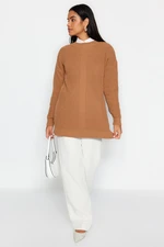 Trendyol Camel Crew Neck Knitwear Sweater