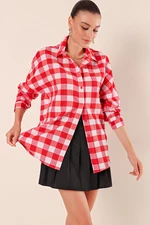 Bigdart 3900 Oversize Long Basic Shirt - Red