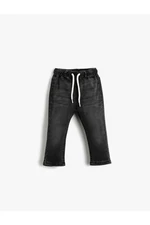 Koton Jeans Pants with Elastic Waist Pockets Cotton