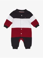 Červeno-modré dětské pruhované body Tommy Hilfiger - Holky