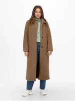 Women's Brown Winter Coat ONLY Britt Teddy - Women