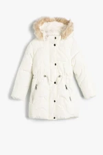 Koton Girls White Coat