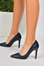 Fox Shoes Women's Navy Blue Stiletto Heeled Stilettos