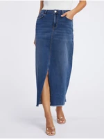 Orsay Blue Denim Maxi Skirt - Ladies