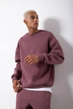 XHAN Sour Cherry Rotten Organic Cotton Rayon Oversized Sweatshirt