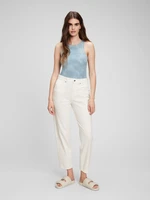 Creamy women's jeans barrel high rise GAP