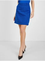 Blue women's plaid skirt ORSAY