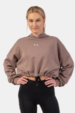 NEBBIA Loose crop hoodie Iconic