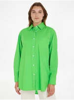 Light Green Ladies Shirt Tommy Hilfiger - Women