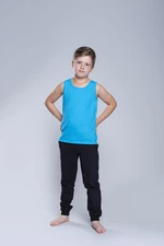 Tytus Boys' T-Shirt with Wide Straps - Turquoise