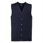 Men's Sleeveless Cardigan, Neckline V R719M 50/50 50% Cotton 50% Acrylic CottonBlend TM weave 12 275g