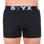 Men's boxers Styx long sports rubber black