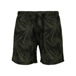 Palm/olive swim shorts