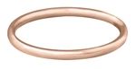 Troli Pozlátený minimalistický prsteň z ocele Rose Gold 50 mm