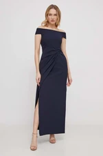 Šaty Lauren Ralph Lauren tmavomodrá barva, maxi, 253936388