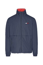 Tommy Jeans Bunda - TJM NYLON YOKE JACKET modrá