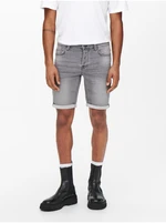 Light Grey Denim Shorts ONLY & SONS Ply