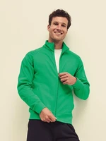 Green Men's Sweatshirt Lightweight Sweat Jacket Fruit of the Loom