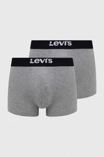 Boxerky Levi's 2-pak 37149.0828-003, pánske, šedá farba