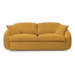 Żółta rozkładana sofa 235 cm Cezanne – Bobochic Paris