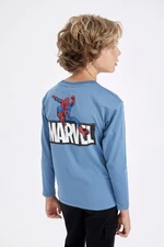 DEFACTO Boys Marvel Comics Crew Neck Long Sleeve T-Shirt