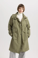 DEFACTO Waterproof Regular Fit Hooded Thin Parka