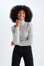 DEFACTO Slim Fit Turtleneck Sweater