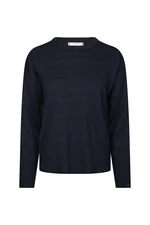 Tommy Hilfiger Sweater - VELMA REVERSIBLE SWTR dark blue